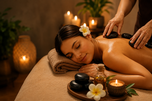 Hot Stone Massage mit Aromaöl – 60 Minuten